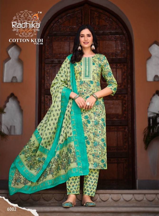 Cotton Kudi Vol 6 By Radhika Readymade Cotton Suits Catalog